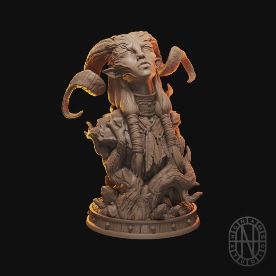 Lesna - Faun Girl Bust turntable